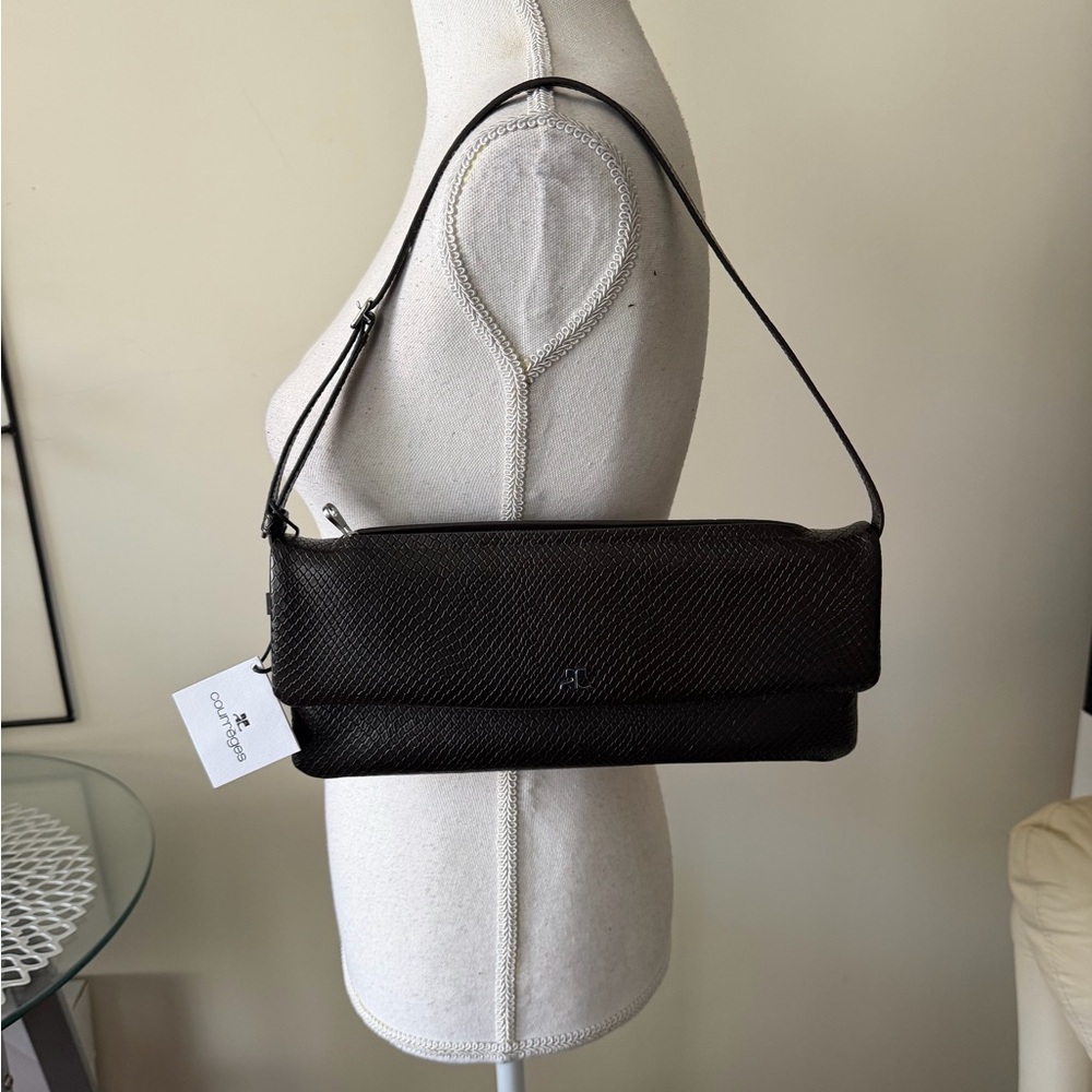 Courreges Python Print Cuff Viper Clutch / Should… - image 9